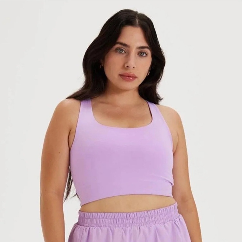 Girlfriend Collective Lilac Paloma Sports Bra Size XL